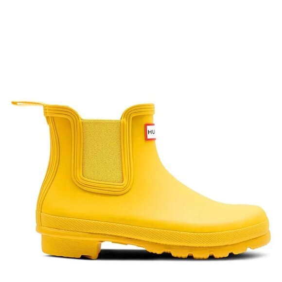 Hunter Women's Original Chelsea Boots in Yellow - Picture 6 of 9